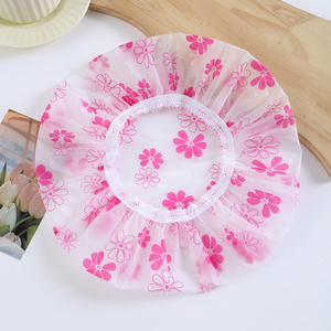 Vente en gros <span class=keywords><strong>de</strong></span> grands bonnets <span class=keywords><strong>de</strong></span> douche réutilisables pour femmes et filles, avec motifs floraux fantaisie, imperméables, couvre-cheveux, bonnets <span class=keywords><strong>de</strong></span> cuisine et <span class=keywords><strong>de</strong></span> <span class=keywords><strong>bain</strong></span> - Product Image 2