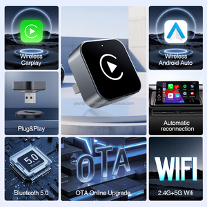 Grandnavi mini không dây Carplay Android Auto Dongle hỗ trợ ban đầu chỉ đạo bánh xe điều khiển bằng giọng nói điều khiển <span class=keywords><strong>Google</strong></span> bản đồ - Product Image 5