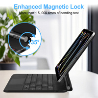 Étui de protection pour tablette iPad Pro 11 pouces avec clavier magique et fixation magnétique