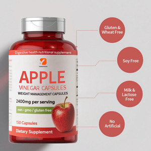 Custom Adult <strong>Apple</strong> <strong>Vinegar</strong> <strong>Capsules</strong> for Weight Management Digestive Health &amp; Immune Support with Dietary Fiber (150 <strong>Capsules</strong>) - Product Image 5