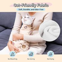 Enveloppe auto-adhérente en tissu pour toilettage de chat, couverture anti-griffures pour animaux de compagnie, idéale pour la coupe des ongles et le nettoyage