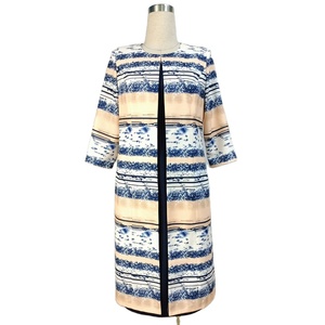 Vêtements pour femmes en gros : Robe populaire à rayures colorées, ensemble deux pièces grande taille pour femmes africaines, manteau long d'usine - Product Image 4