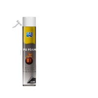 Mousse polyuréthane ignifuge B1 respectueuse de l'ozone, adhésif d'étanchéité monocomposant en spray 300 ml pour la construction résidentielle