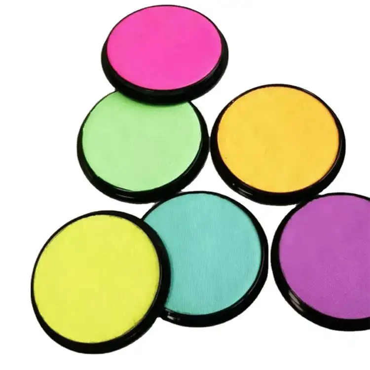 2023 water based 20g non toxic pigments eye makeup highly pigmented eyeshadow palette face paint for kids