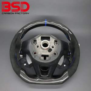 BSD Carbon para VW <span class=keywords><strong>Golf</strong></span> MK8 GTI <span class=keywords><strong>R</strong></span> <span class=keywords><strong>Line</strong></span> modificar coche personalizado nuevo deporte Real fibra de carbono LED volante - Product Image 2