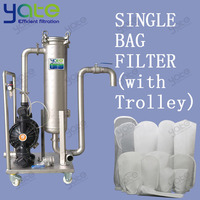 Filtre à eau mobile en acier inoxydable 304/316 à sac unique - Système de purification d'eau et de boissons de qualité alimentaire
