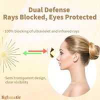 Lunettes de lit de bronzage transparentes jetables-Livrées avec une boîte en plastique pour que vous puissiez stocker et transporter plus facilement.