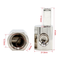 Adaptateur d'entrée audio pour voiture - Prise d'amplificateur de puissance - Bornes d'alimentation haute puissance de 1/0 AWG à 4 AWG pour amplificateur