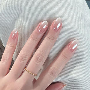 Uñas Postizas de Salón Cortas, Pre-diseñadas, de Cobertura Completa, en Material ABS, con Etiqueta Privada, en Nuevos Colores - Product Image 2