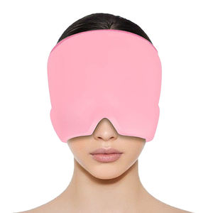 Grosir manufaktur pabrik profesional topi pereda migrain gel medis merah muda bungkus gel terapi panas dan dingin dapat digunakan kembali - Product Image 1