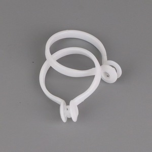 Anneaux de rideau en plastique en forme de C Crochets Clips Crochets de rideau Crochets de rideau - Product Image 2