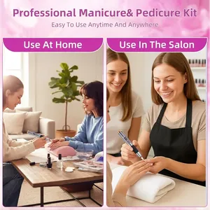 Lime à ongles électrique professionnelle, kit sans fil 13000 tr/min pour le retrait du vernis à ongles, ponceuse et polisseuse électrique pour ongles - Product Image 2
