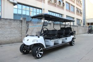 Carrito de Golf Eléctrico HDK a Precio Económico, Personalizado, con 8 Asientos, Sistema de Audio con Pantalla Táctil, para Hoteles, Clubes y Turismo, Batería de 48V160AH, 6.3KW - Product Image 2