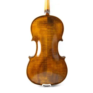 Violon de flamme professionnel en bois massif fait à la main en usine