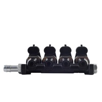 Kit d'injection de gaz automatique pour système de carburant séquentiel GPL/GNC Rail d'injecteur Injecteur de voiture 3ohm