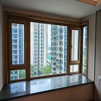 Ventana de PVC de Alta Calidad con Doble Acristalamiento y Diseño de Ahorro Energético, Ventana de PVC Impermeable, Ventana Corredera Doble de PVC