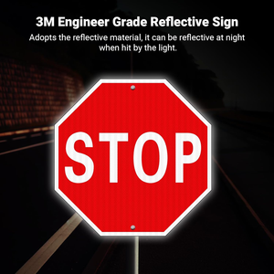<span class=keywords><strong>Segnali</strong></span> <span class=keywords><strong>Stradali</strong></span> <span class=keywords><strong>di</strong></span> <span class=keywords><strong>Stop</strong></span> Riflettenti <span class=keywords><strong>di</strong></span> Grado EGP, Grandi Cartelli <span class=keywords><strong>Stradali</strong></span> ad Alta Intensità in Alluminio Prismatico Protetti dai Raggi UV - Product Image 5
