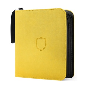 Classeur de cartes personnalisable à 12 pochettes, portable, en cuir PU, pour cartes à collectionner, album de cartes à collectionner, classeur pour cartes à collectionner Toploader - Product Image 2