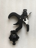 Abrazadera de Alta Resistencia para Luces de Escenario, 100kg/250kg, Liberación Rápida de 360 Grados, Gancho Plegable de Aluminio para Truss de 45-60mm de Diámetro Exterior, para DJ, Discotecas y Eventos Móviles