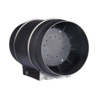 Ventilateur axial à conduit de 5 pouces à moteur EC, économie d'énergie, avec contrôleur de vitesse pour systèmes hydroponiques, personnalisable OEM/ODM, ventilateur en ligne