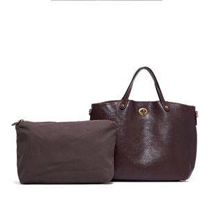 Bolso Tote de Cuero Genuino para Mujer con Asas Dobles, Piel de Vacuno de Grano Completo, Forro de Algodón Puro para Todas las Estaciones, Nuevos Bolsos de Hombro - Product Image 5