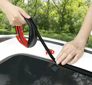 Tira de Sellado en Forma de T para Automóvil, Techo Corredizo, Vidrio Delantero, a Prueba de Fugas de Lluvia, Accesorio para Techo Trasero, Goma EPDM - Product Image 1