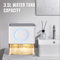 Déshumidificateur domestique portable Déshumidificateur commercial avec filtre HEPA Mini déshumidificateurs semi-conducteurs de petite taille avec réservoir d'eau