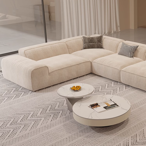 <span class=keywords><strong>Divano</strong></span> a U in Tessuto per Soggiorno IB040 con Schiuma ad <span class=keywords><strong>Alta</strong></span> Densità, Grandi Dimensioni e Funzione Estensibile, Comodo per l'Arredamento di Casa - Product Image 6