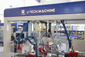 Envoltura de plástico automática Industrial profesional <span class=keywords><strong>Caser</strong></span> Larga <span class=keywords><strong>vida</strong></span> útil Trabajo continuo Comida barata Nuevo Motor de motor PLC de acero - Product Image 3