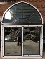 Ventana Redonda/Circular Moderna de PVC/UPVC con Apertura Horizontal Personalizada Weibo, Resistente al Viento, para Aplicaciones en Villas