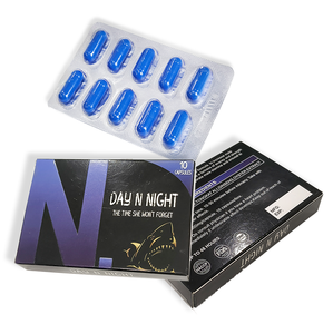 Marca propia de Ginseng Rojo Natural y Epimedium 0 #   Cápsulas Herbal Essence, Pastillas Azules, Apoyo para la Función Masculina - Product Image 5