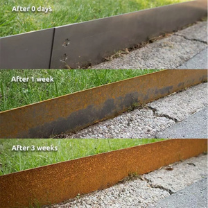 Rapport coût-performance élevé Construction simple Bordure de <span class=keywords><strong>jardin</strong></span> en acier Corten Weathering Bordure en acier pour de grandes surfaces - Product Image 5