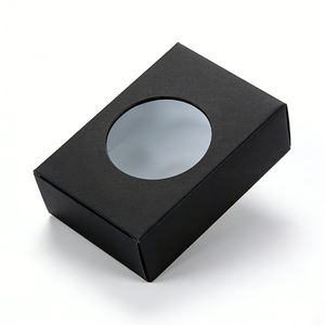 Mini boîtes cadeaux rondes en carton kraft avec fenêtre pour savon artisanal, friandises, pâtisseries, bonbons - Product Image 5