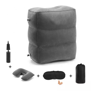 Có thể điều chỉnh 3-hai lớp Chiều cao <span class=keywords><strong>Inflatable</strong></span> Du Lịch Chân phần còn lại máy bay Giường đệm cho trẻ em chức năng gối & định vị - Product Image 6