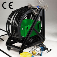 YQ 1500S Dégraissant Électrique Nouveau Nettoyeur à Eau Chaude pour Conduits d'Extraction de Fumée de Cuisine, Machine de Nettoyage à la Mousse avec Brosse Métallique Portable