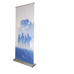 Aluminum roll up banner portable retractable roll up stand