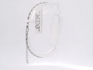 Longjia Gloss Long Pt950 Bracelet à maillons minimalistes brillants et réfléchissants, unisexe, platine doux, 4,27g, pour invité de mariage, cadeau bijou - Product Image 2