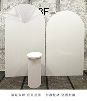 Offre Spéciale – Socle de Présentation Cylindrique Rond Blanc Détachable Style Vintage Moderne pour Mariages et Événements