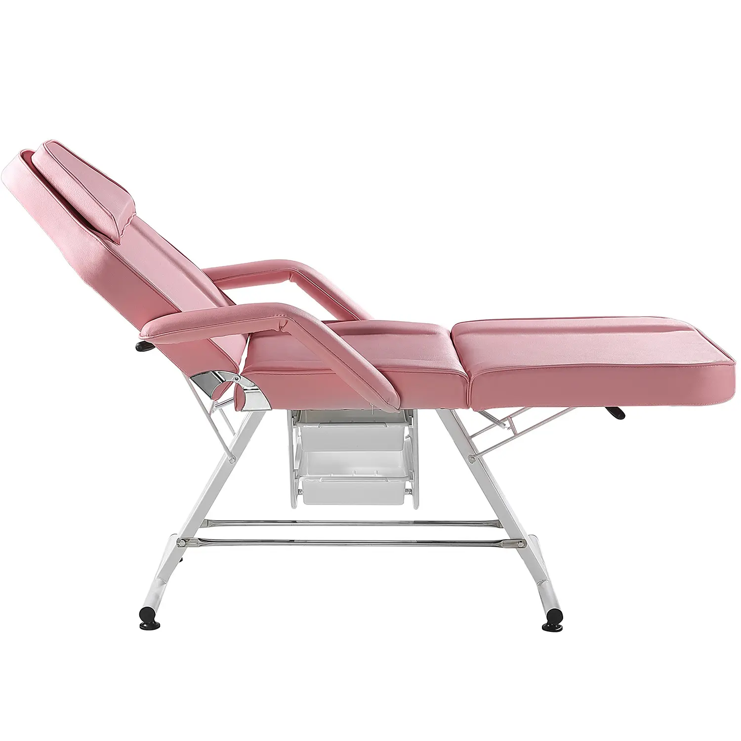 ピンクマッサージテーブルSPAベッドフェイシャル合成皮革トリートメントベッド美容健康チェア医療用ベッド