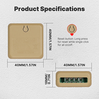Interrupteur intelligent mini Wi-Fi Zigbee Tuya 1/2/3/4 voies, remplace l'interrupteur traditionnel, contrôle à distance via application intelligente Moes