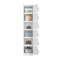 Casier métallique à 6 niveaux, armoire en acier verrouillable à 6 portes, casier vertical multi-compartiments pour personnel, salle de sport, école, dortoir