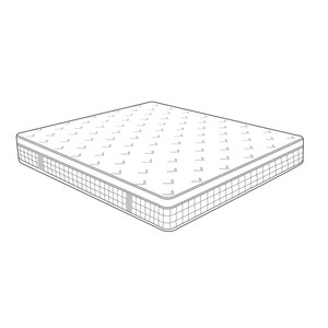 Matelas de luxe à ressorts ensachés et mousse matelassée avec système de soutien de bord en mousse supérieure, roulé en boîte, durable, respirant, fermeté moyenne - Product Image 6