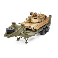 Kit de modèle DIY d'équipement militaire lourd HG P806 TRASPED 1/12 pour camion et remorque semi-remorque RC en métal moulé sous pression U.S M747 6x6