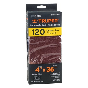 Truper B120-PUL-4X6 120เข็มขัดกรวดชุดอุปกรณ์เสริมสำหรับ Pul 4x6 Sander 3ชิ้นกล่อง - Product Image 1
