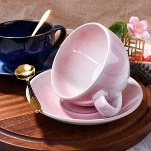 Tasse et soucoupe Latte Art pour Latte & Cappuccino & Double Espresso, New Bone China, <span class=keywords><strong>Mate</strong></span> pour Coffee Shop et Barista - Product Image 5
