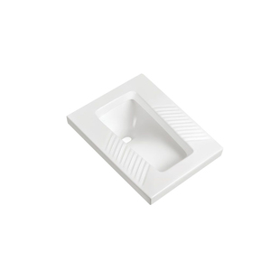 Nhà Vệ Sinh Phương Đông Đương Đại Chống Trượt Gốm Trắng Tinh Khiết Ngồi Xổm Pan <span class=keywords><strong>WC</strong></span> - Product Image 2