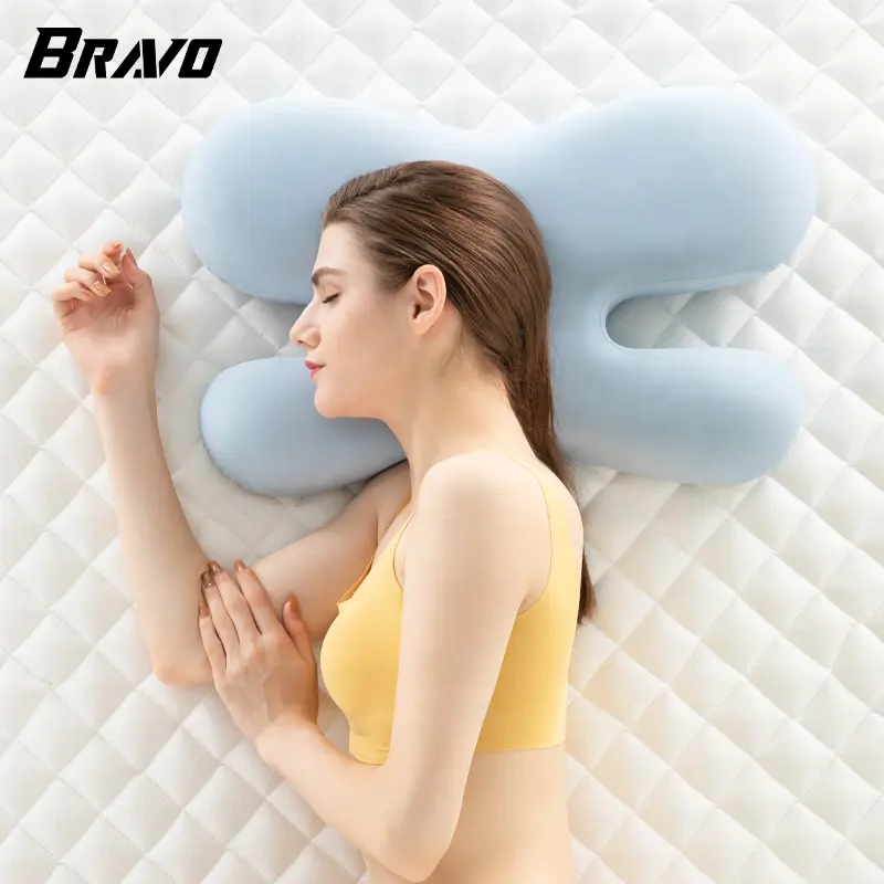 Patent Beauty Pillow for Anti Wrinkle   Anti Aging Back Sleep Pillow for Wrinkle Prevention Memory Foam Pillow