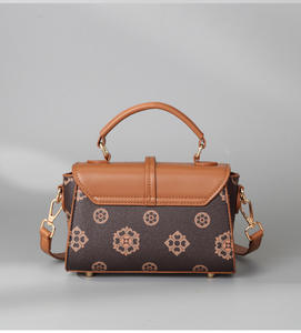 2025 nuevo bolso de mano con estampado retro, bolso de mensajero, color marrón, exquisito y compacto - Product Image 6