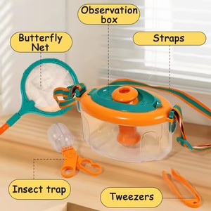 Kid côn trùng quan sát hộp <span class=keywords><strong>Bug</strong></span> Viewer ràng buộc <span class=keywords><strong>Catcher</strong></span> Bộ sưu tập Kit container lồng thiên nhiên khoa học thăm dò giáo dục đồ chơi - Product Image 6