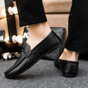 Chaussures en cuir pour hommes, mocassins Gommino, chaussures rétro élégantes, décontractées, pour homme, chaussures de conduite, chaussures de travail, livraison directe - Product Image 2